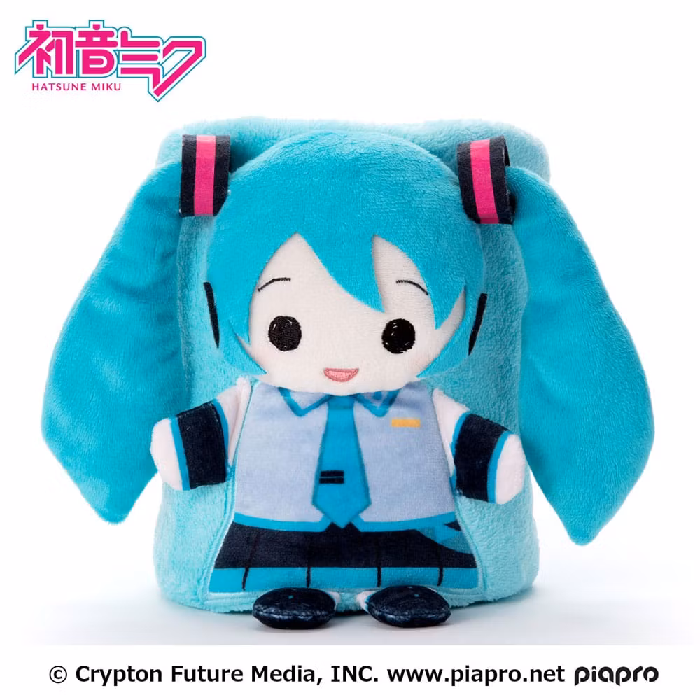 Vocaloid Hatsune Miku Roll-Up Plush Figure Miku