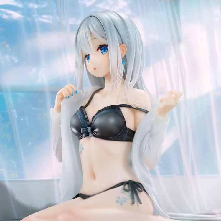 Fuumi Illustration Okigae Ginpatsu-chan (Sky Blue Morning Limited Costume Ver.) - Image 4