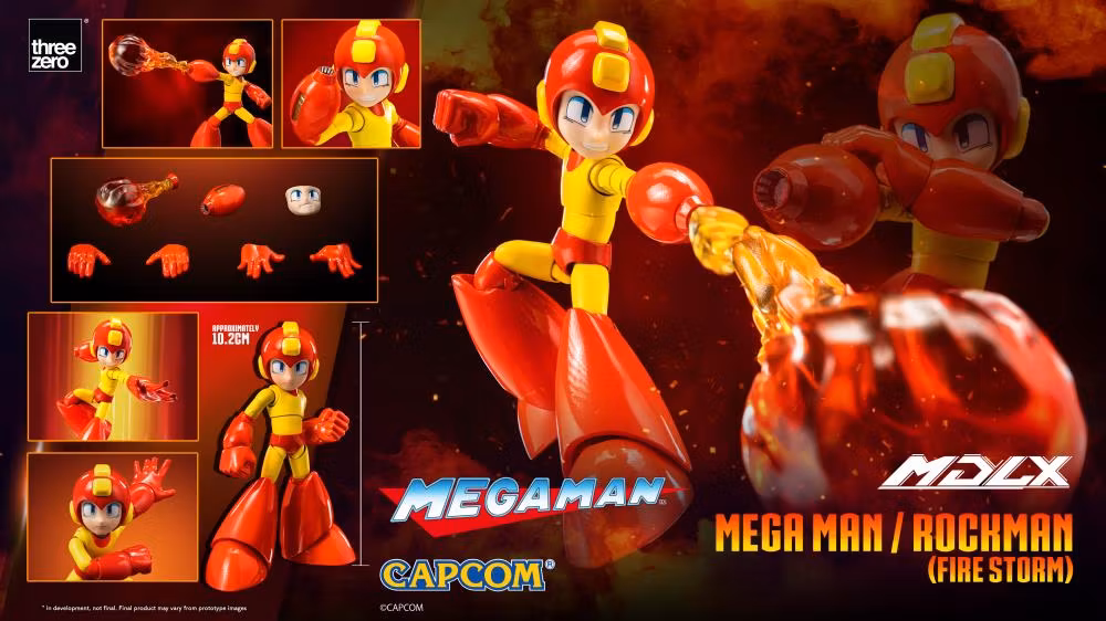 Mega Man MDLX Articulated Figure Series Mega Man (Fire Storm) - Image 13