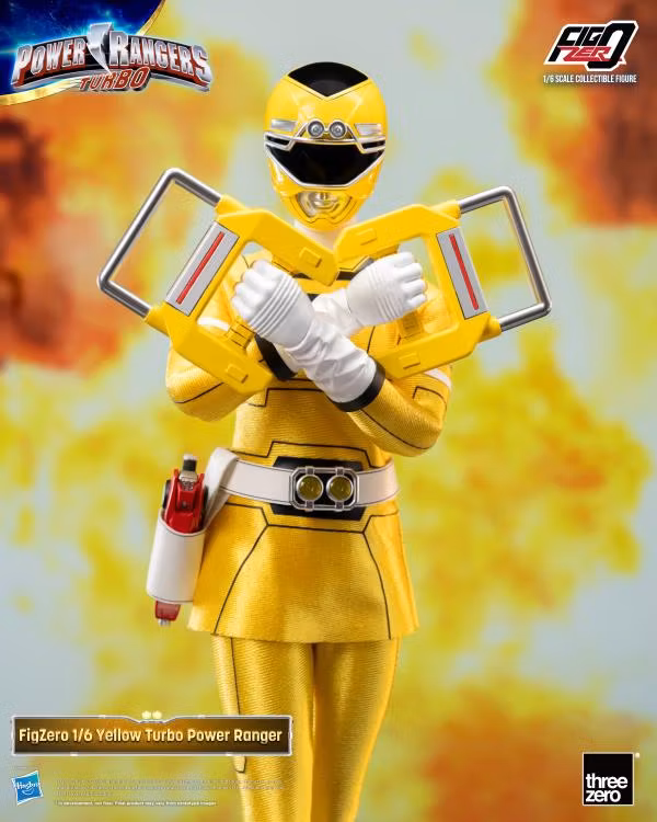 Power Rangers Turbo FigZero Yellow Turbo Ranger 1/6 Scale Figure - Bild 4