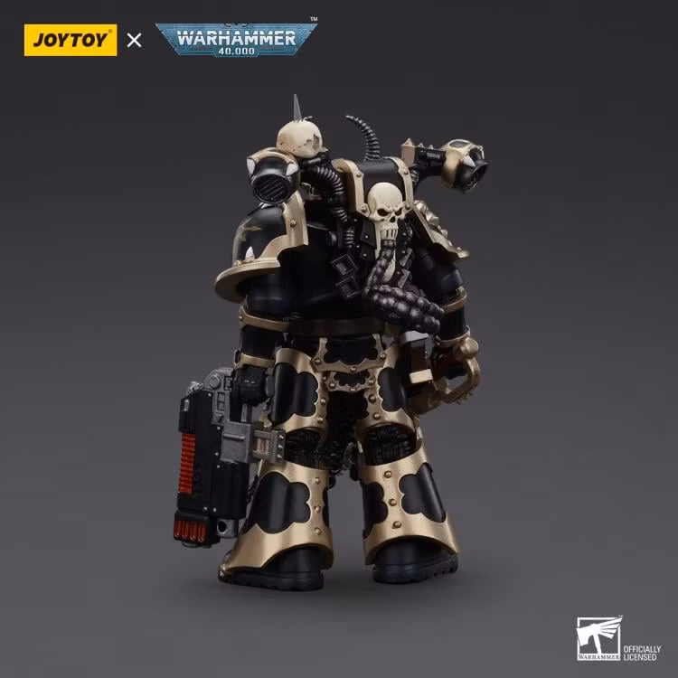 Warhammer 40K Chaos Space Marines Black Legion Chosen with Combi-Melta and Chainsword 1/18 Scale Action Figure - Bild 5