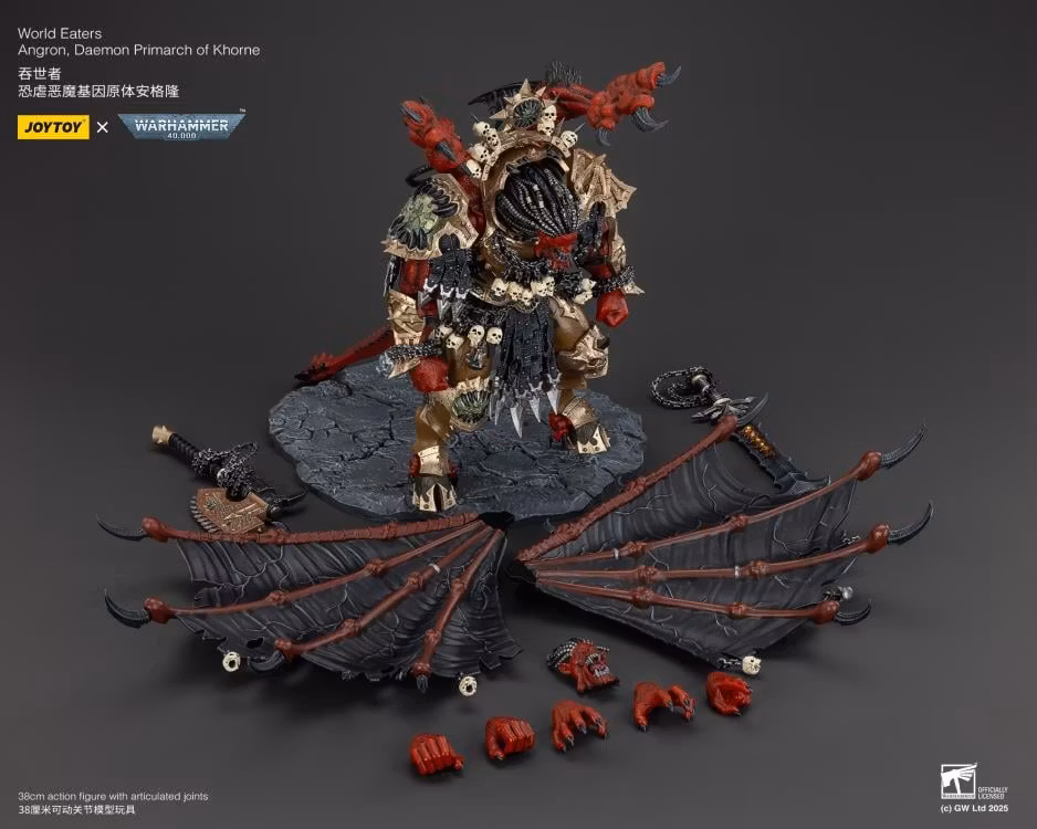 Warhammer 40K World Eaters Angron, Daemon Primarch of Khorne 1/18 Scale Action Figure - Image 15