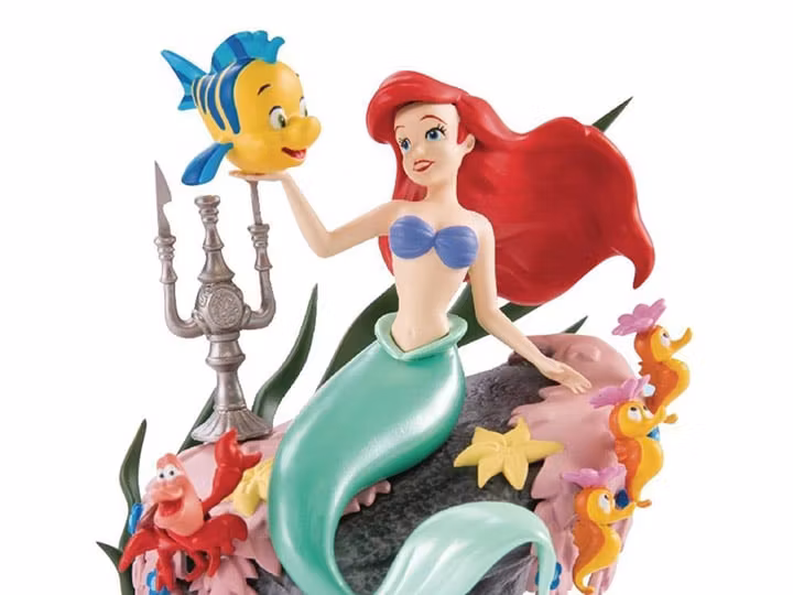 The Little Mermaid D-Stage DS-012 Ariel and Flounder Statue