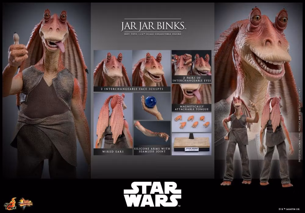 Star Wars: The Phantom Menace MMS807 Jar Jar Binks 1/6th Scale Collectible Figure - Image 20
