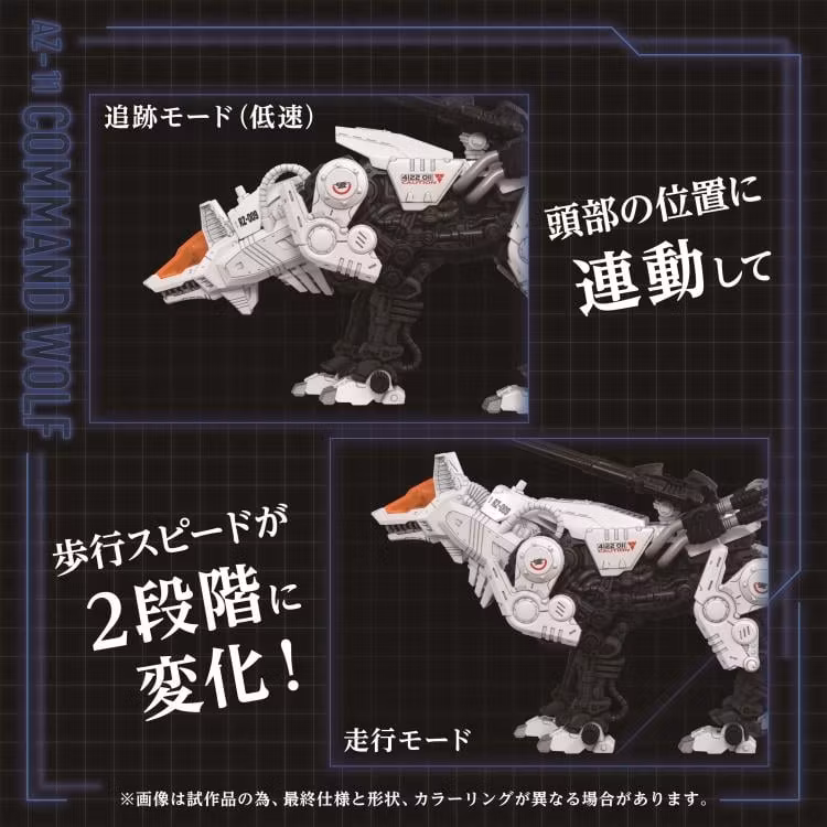 Zoids Advanced Zi AZ-11 Command Wolf 1/72 Scale Model Kit - Image 5