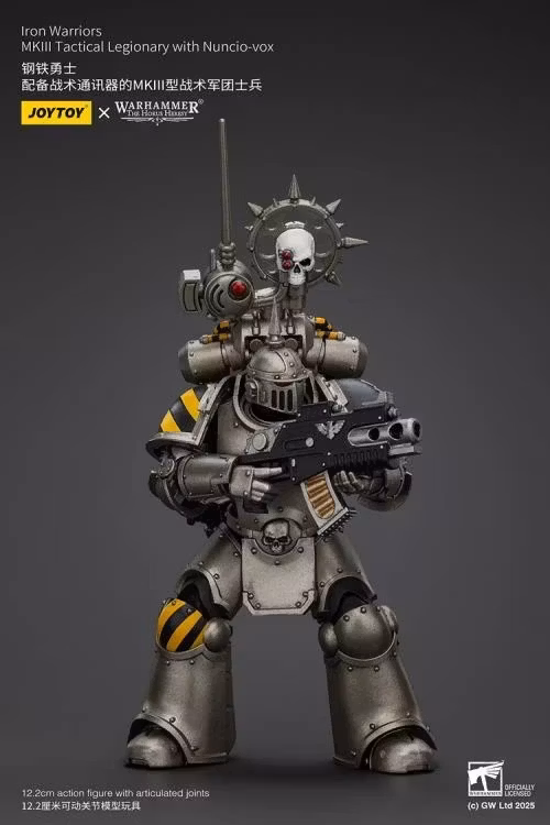 Warhammer: The Horus Heresy Iron Warriors MKII Tactical Legionary with Nuncio-vox 1/18 Scale Action Figure - Bild 4