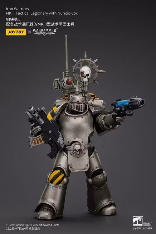 Warhammer: The Horus Heresy Iron Warriors MKII Tactical Legionary with Nuncio-vox 1/18 Scale Action Figure - Bild 6