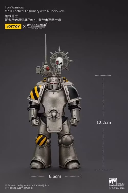 Warhammer: The Horus Heresy Iron Warriors MKII Tactical Legionary with Nuncio-vox 1/18 Scale Action Figure - Bild 8