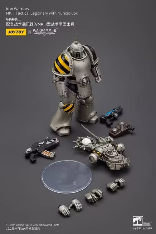 Warhammer: The Horus Heresy Iron Warriors MKII Tactical Legionary with Nuncio-vox 1/18 Scale Action Figure - Bild 9