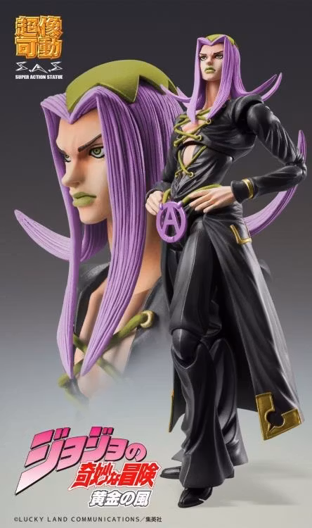 JoJo's Bizarre Adventure: Golden Wind Super Action Statue Leone Abbacchio (Black Ver.) - Bild 7