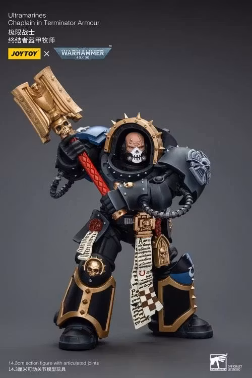 Warhammer 40K Ultramarines Chaplain in Terminator Armor 1/18 Scale Action Figure - Image 11
