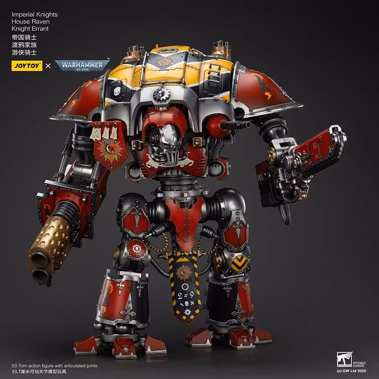 Warhammer 40K Imperial Knights House Raven Knight Errant 1/18 Scale Action Figure - Bild 4