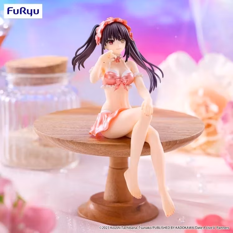Date A Live V Kurumi Tokisaki (Swimsuit Pastel Red Color Ver.) Noodle Stopper Figure - Image 2