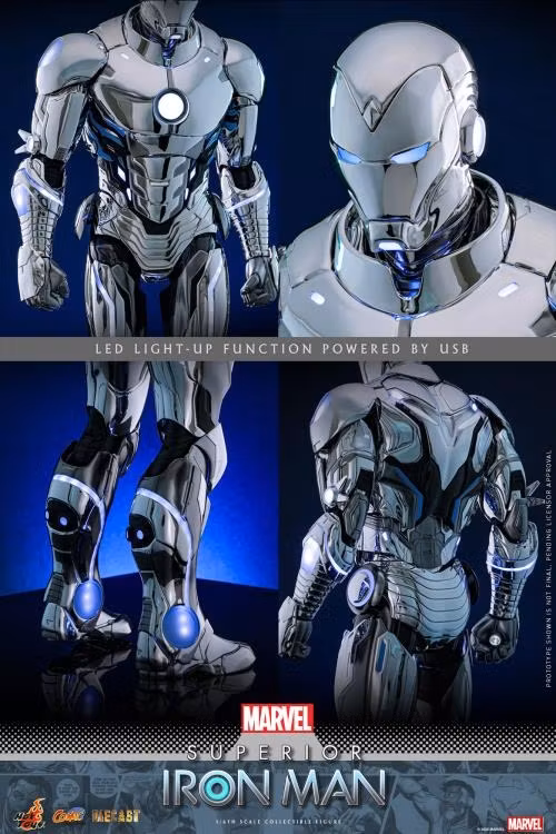 Marvel CMS026 Superior Iron Man 1/6th Scale Collectible Figure - Image 17