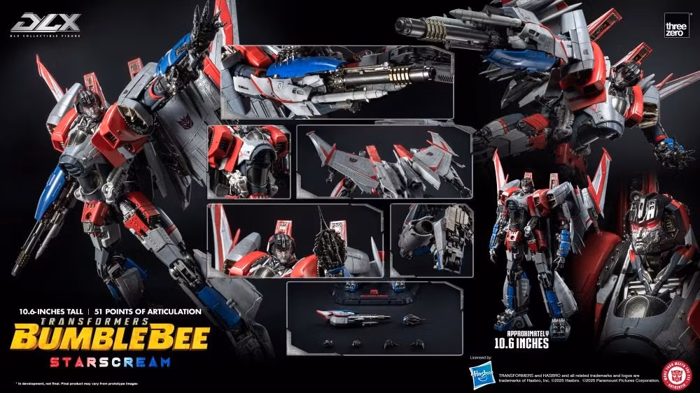Transformers: Bumblebee DLX Scale Collectible Series Starscream Action Figure - Bild 14
