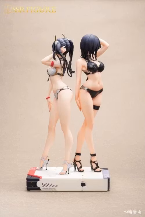 Tsubaki Harusame Illustration SSR Figure Hardshell Swimwear Girls 1/6 Scale Figure Set - Image 17