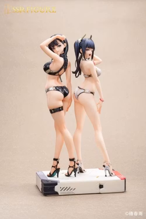 Tsubaki Harusame Illustration SSR Figure Hardshell Swimwear Girls 1/6 Scale Figure Set - Image 16