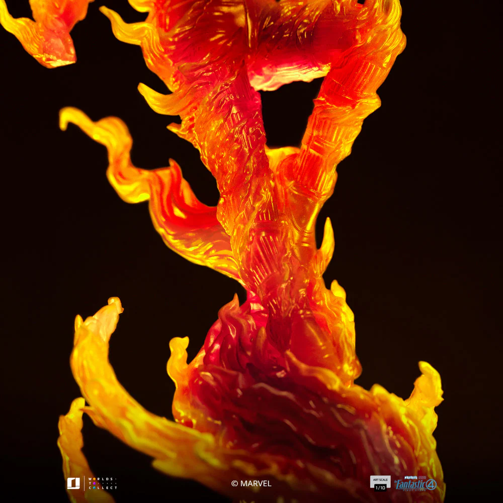 Marvel The Fantastic Four: First Steps Human Torch Statue Art Scale 1/10 Iron Studios - Image 7
