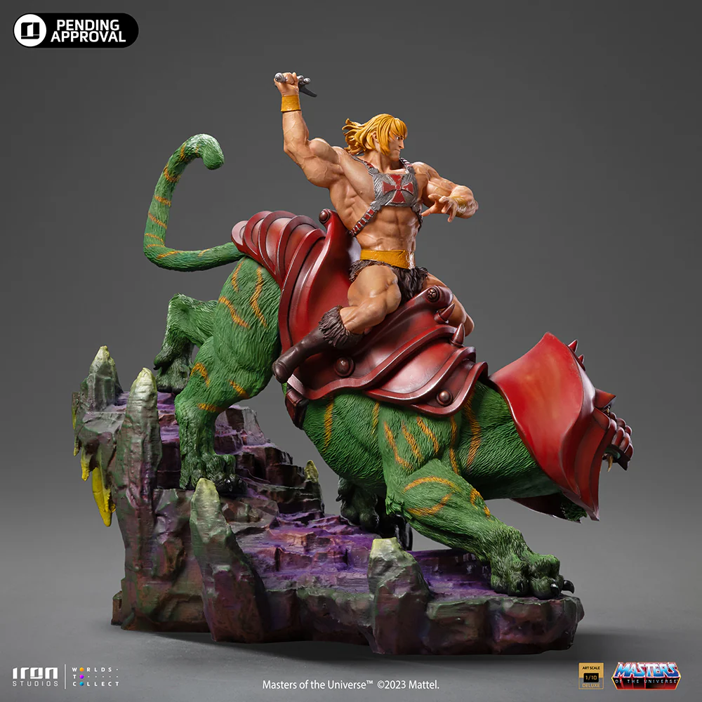 He-Man and Battle Cat Masters of the Universe Art Scale 1/10 Iron Studios - Bild 5