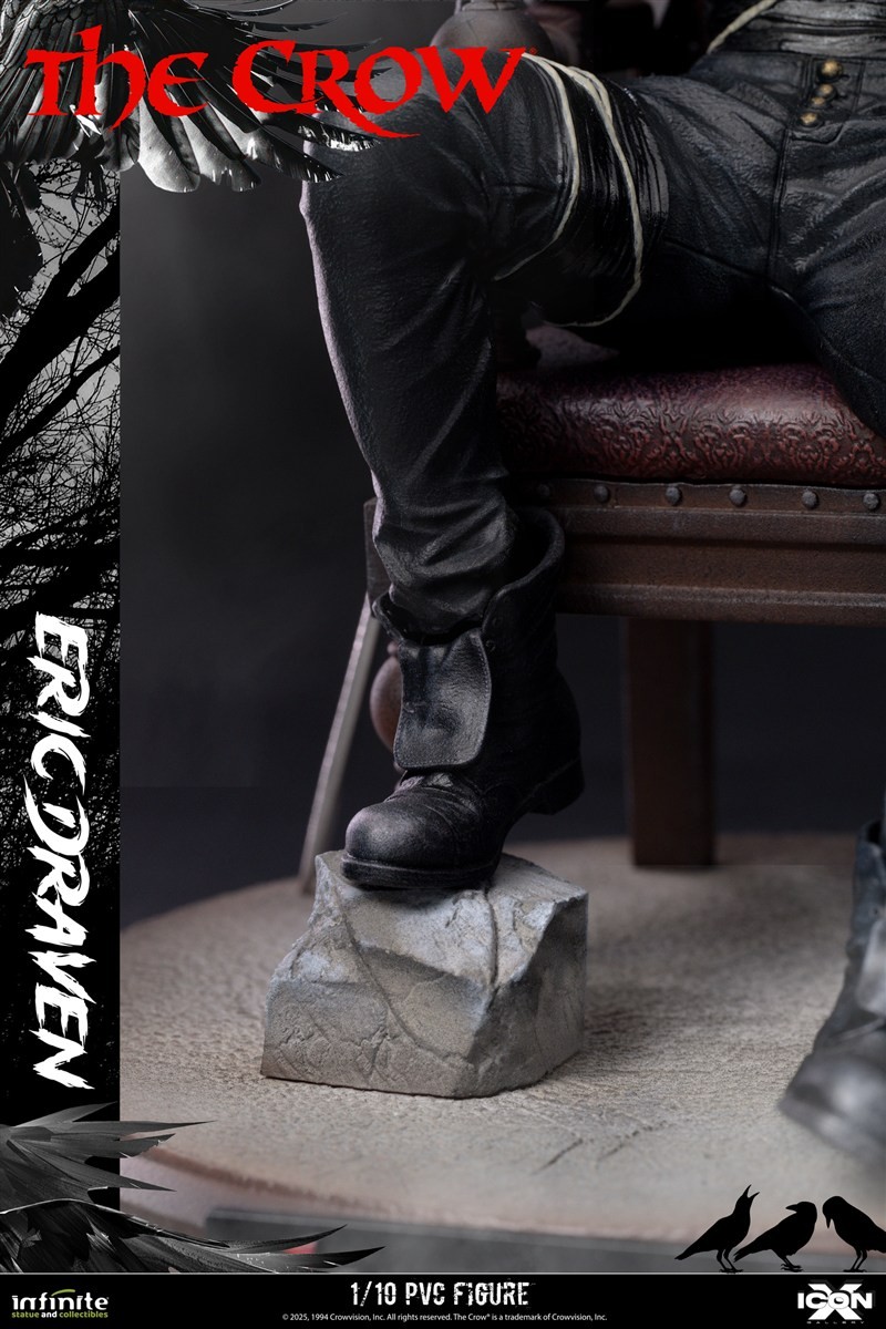 ICON X/ The Crow: Eric Draven 1/10 PVC Statue (Completed) - Image 8