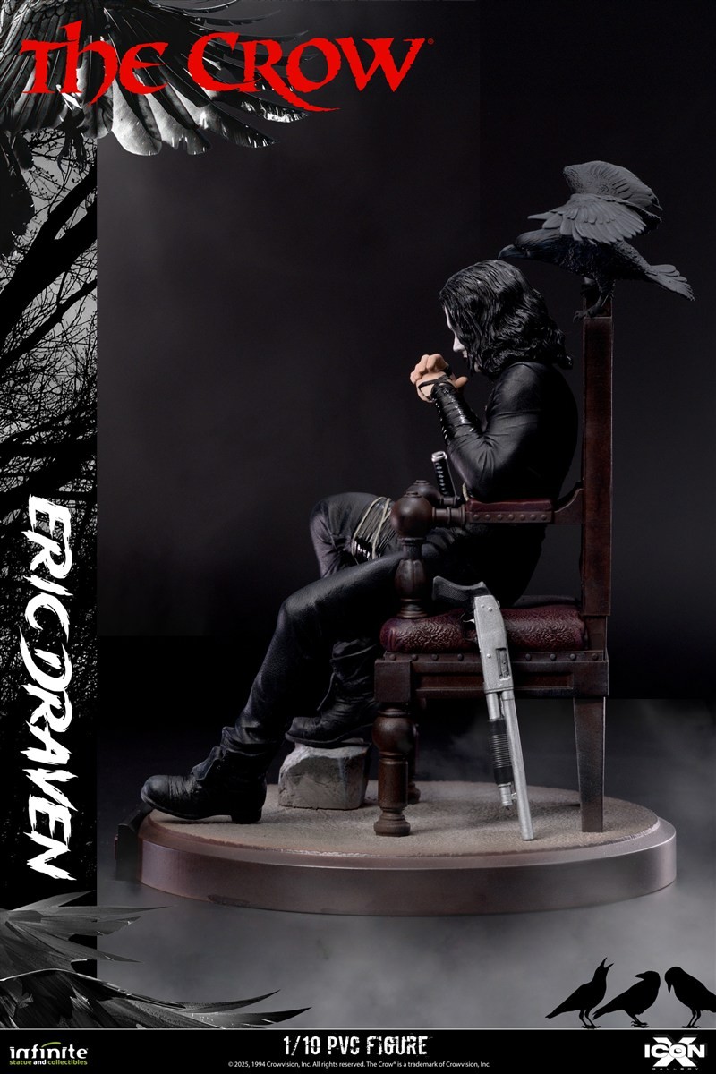 ICON X/ The Crow: Eric Draven 1/10 PVC Statue (Completed) - Image 6