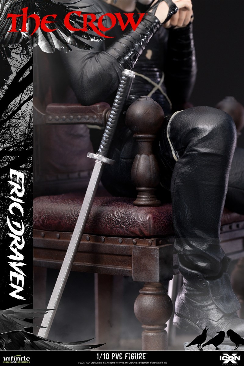 ICON X/ The Crow: Eric Draven 1/10 PVC Statue (Completed) - Image 12