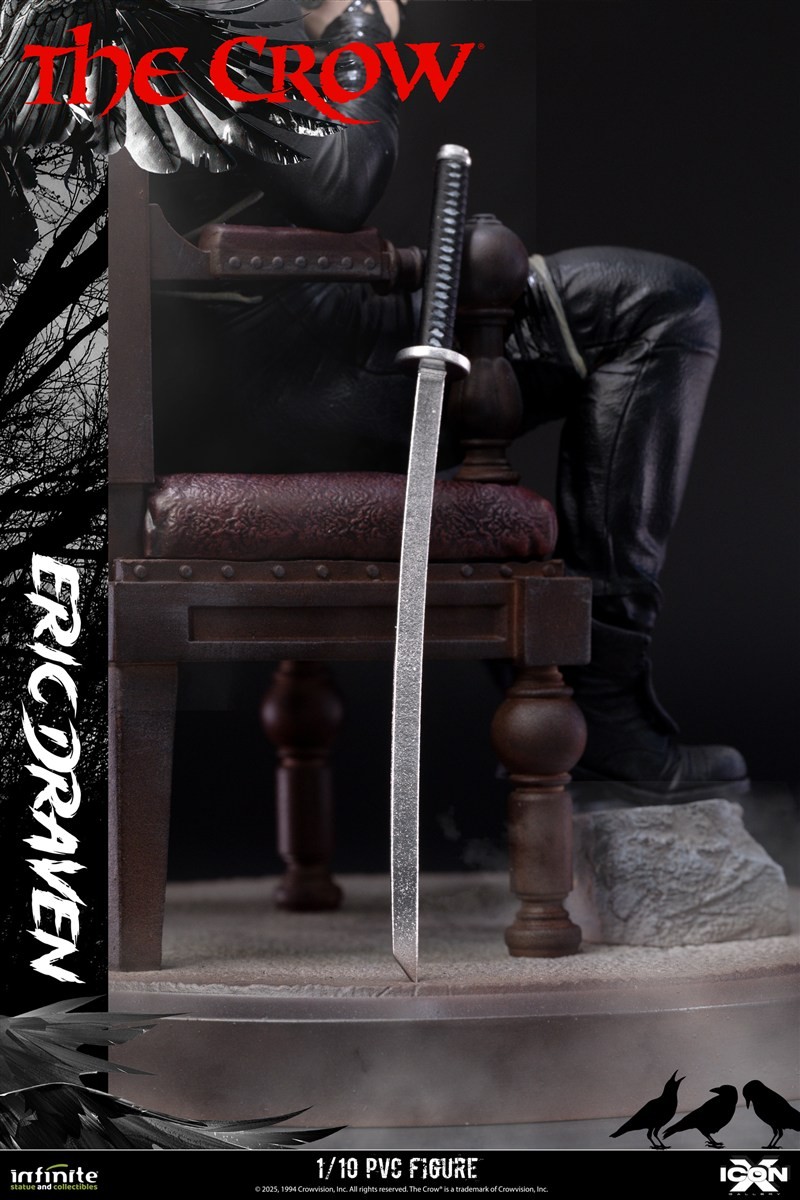 ICON X/ The Crow: Eric Draven 1/10 PVC Statue (Completed) - Image 11