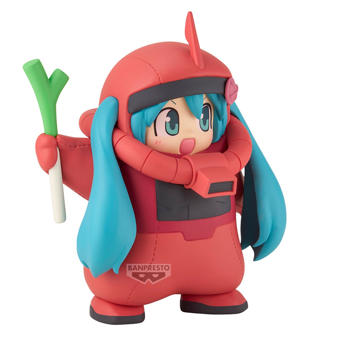 Gundam 45th Anniversary x Hatsune Miku Char's Zaku Costume Hatsune Miku Version Statue - Image 3