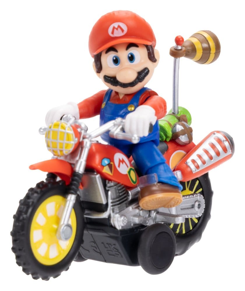 The Super Mario Galaxy Movie Action Figure with Pull Back Motorcycle Mario 6 cm - Bild 2