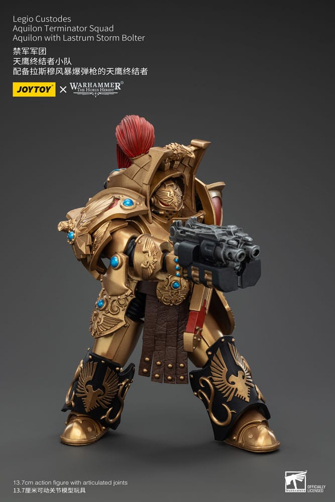 Warhammer The Horus Heresy Action Figure 1/18 Legio Custodes Aquilon Terminator Squad Aquilon with Lastrum Storm Bolter 14 cm - Image 3