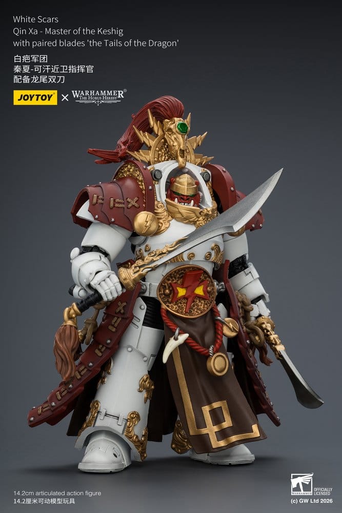 Warhammer The Horus Heresy Action Figure White Scars Qin Xa - Master of the Keshig 14 cm - Bild 3