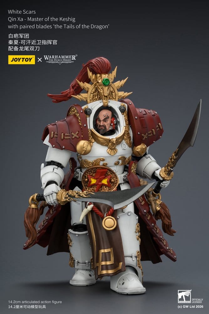 Warhammer The Horus Heresy Action Figure White Scars Qin Xa - Master of the Keshig 14 cm - Bild 8