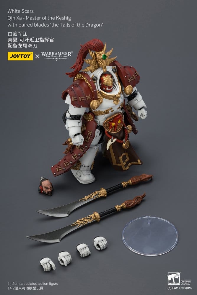 Warhammer The Horus Heresy Action Figure White Scars Qin Xa - Master of the Keshig 14 cm - Bild 10