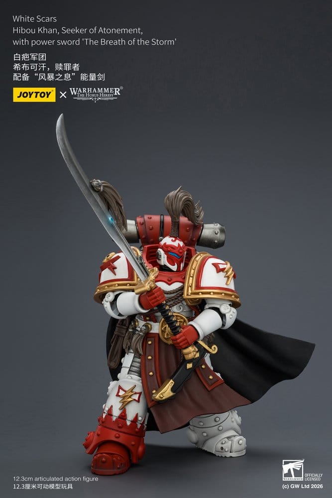 Warhammer The Horus Heresy Action Figure White Scars Hibou Khan, Seeker of Atonement 12 cm - Bild 6