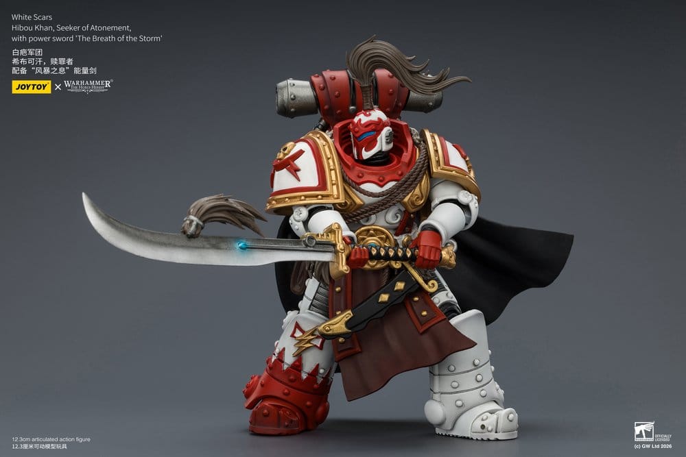 Warhammer The Horus Heresy Action Figure White Scars Hibou Khan, Seeker of Atonement 12 cm - Bild 7