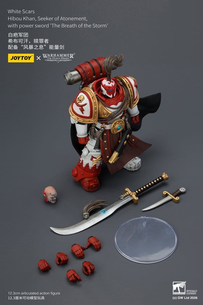 Warhammer The Horus Heresy Action Figure White Scars Hibou Khan, Seeker of Atonement 12 cm - Bild 9