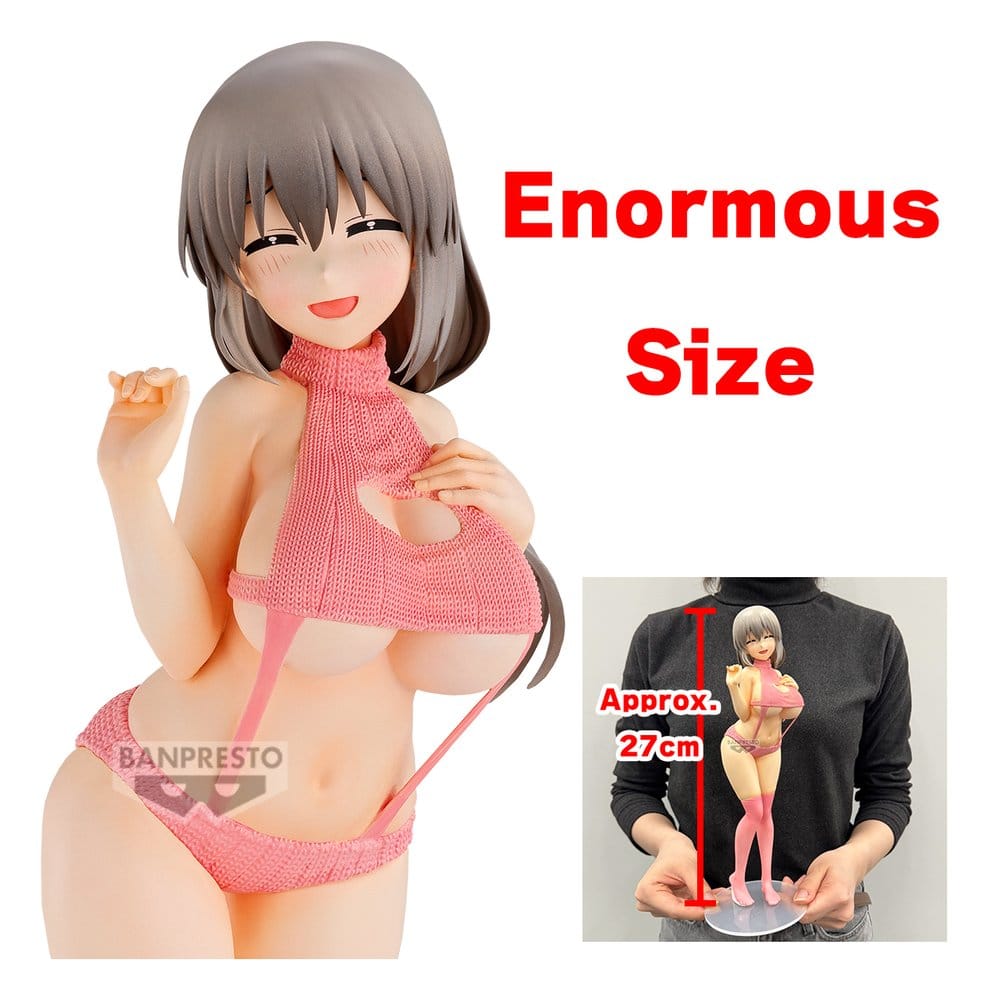 Uzaki-chan Wants to Hang Out! Eternal Romance PVC Figure Tsuki Uzaki (Sweater Swimsuit Ver.) 27 cm - Image 6