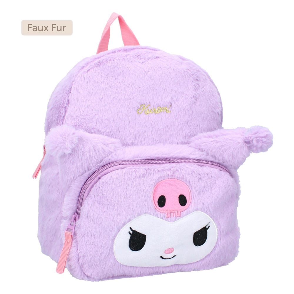 Sanrio Backpack Kuromil Fluffy Festival Purple 26 cm - Bild 2