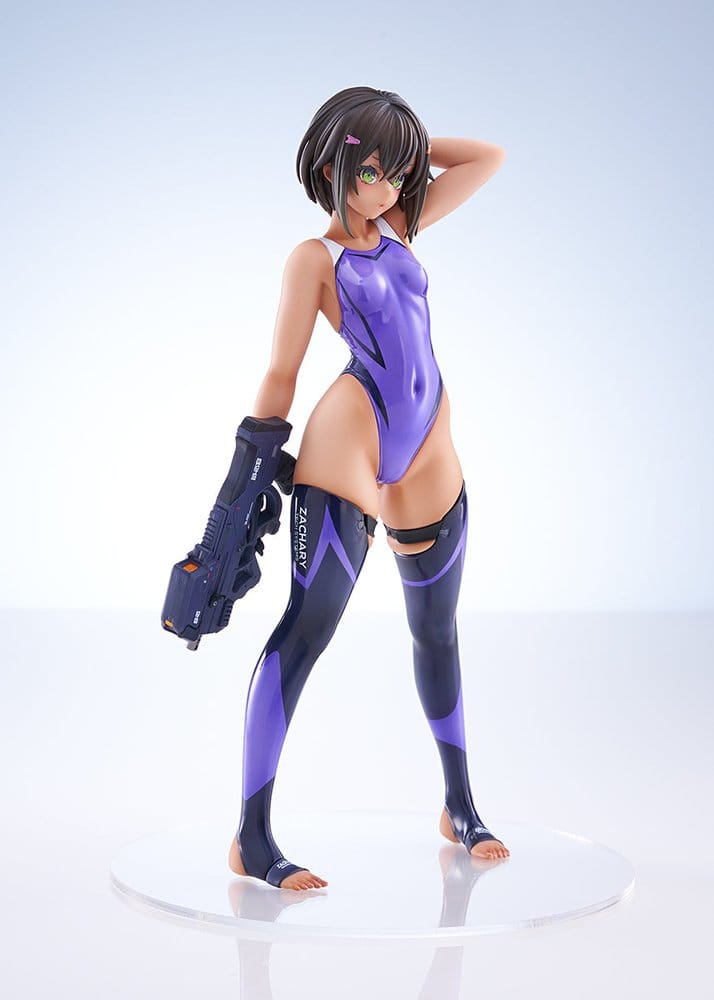 Arms Note PVC Figure 1/7 Buchou-chan of the Swimming Club Purple Swimsuit Ver. 22 cm