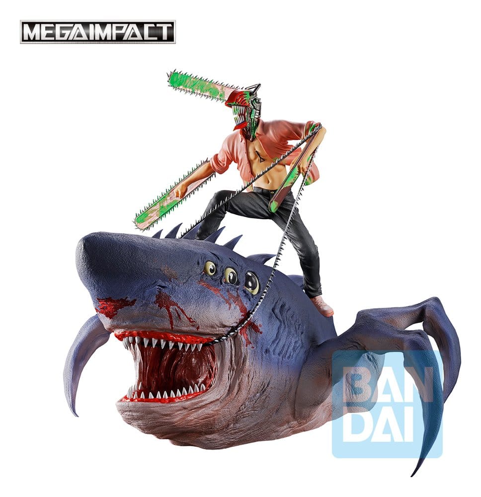 Chainsaw Man - The Movie: Reze Arc Ichibansho Megaimpact PVC Figure Chainsaw Man & Beam 23 cm